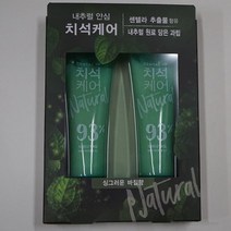 강력한 치석침착 안심 치석케어 치약 바질향 120g 2개, 1