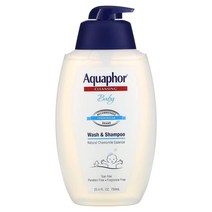 Aquaphor (아쿠아퍼) Aquaphor 베이비 워시& 샴푸 무향 25.4 fl oz (750 ml), 5개