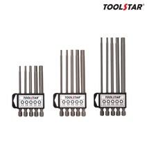 TOOLSTAR 툴스타 육각 드라이버 비트 세트 75MM 1100MM 150MM, TS-HBS-150