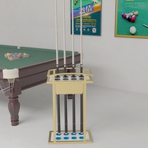 당구큐대 당구 큐 랙 플로어 스탠딩 레크리에이션 심플 모던 새 스타일, 2.스몰 골드
