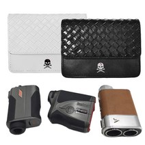 골프용품 스컬 거리측정기케이스 필드용품 부쉬넬케이스 레인지파인더 벨트형 자석형 파우치, 블랙