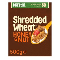 Nestle 네스티 슈레디스 위트 허니 시리얼 500g 4팩 Shredded Wheat Honey Nut Cereal