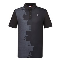 까스텔바작 까스텔바작 남성 액티비티 로고 변형 배색 카라 반팔 티셔츠 BGAMTS231BK