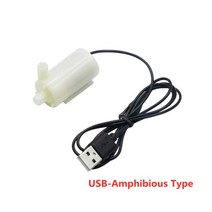 가압펌프 소형 마이크로 잠수 할 수있 수도 펌프 DC 5V USB 저소음 브러시리스 모터 Pump120LH, 02 USB-Amphibious Type