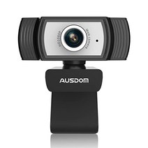 AUSDOM 웹캠with 마이크로폰 for Computer AW33 USB 웹카메라with 1080P HD for PC Laptop 데스크탑 Wide Angle 비디오스트리밍웹