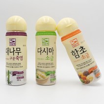 100% 국내산 태평염전 섬들채 신안 요리용 천일염 3종 대나무 구운 죽염 다시마 함초 소금 엑기스 감칠맛, 대나무 구운 죽염(300g), 1개, 300g