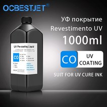 유리 세라믹 및 아크릴 금속에 인쇄용 UV 평판 프린터 경화 잉크 용 1000ML 프리 코팅 프라이머, [01] Primer  1L