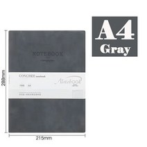 업무용 명품 가죽 다이어리 아트 플래너 아젠다 2022 소프트 노트 5/5 드로잉 마커 일기 그리드 북 및 저, 11 A4 Gray_03 Lined Page