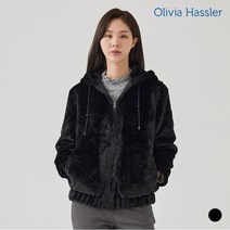 [올리비아하슬러] 퍼후드집업양면점퍼_OH0WJP204