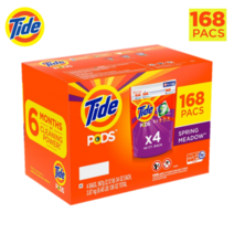 Tide PODS 타이드 포즈 세탁 팩 캡슐 세제 대용량 스프링메도우 (168개입)