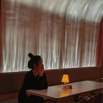 바다무드등 움직이는 물결 조명, 83cm 주광색 (흰색 빛)