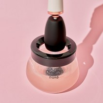 자동회전 원스톱 충전식 화장 브러쉬세척기 메이크업 파운데이션 브러쉬 세척 브러쉬클렌저 브러쉬 클리너, 메이크업브러쉬세척기 화이트, 1개