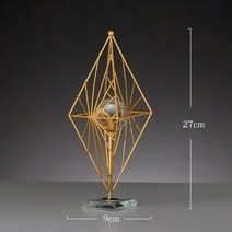 사무실인테리어 장식품 홈인테리어 장식 거실 장식 현대 가정용 가구 철 아트 크리스탈 볼 아트 금속 공예 데스크탑 장식, a