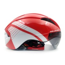 자전거 초경량 헬멧 사이클 안전모 고글 킥보드 월건-에어로 로드 바이크 렌즈 고글 포함 바이저 타임 트라이얼 TT 철인 3 종 경기 남성 및 여성 안전 캡, L 57-61cm, 06 Color 6