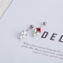 시크릿엠 써지컬스틸 배꼽피어싱 쏘닉튤립 1.6mm 알러지 없는 Piericing
