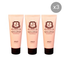 앙쥬 프로페셔널 제주산 마유크림 튜브형, 70g, 3개