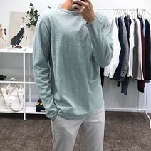에코히트 남성용 배색 라운드티