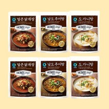 청정원 호밍스 얼큰닭개장 450g x 1개 + 남도추어탕 450g x 1개 + 도가니탕 450g x 1개 2세트(6개)