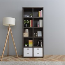[2천원 즉시할인]장인가구 바론 5단 서랍형 책장 80cm, 월넛
