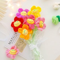 인형 꽃다발 기념일선물 화환 스마일인형 생일 졸업식 학예회 유치원 재롱잔치 단체 대량, 스마일꽃, 1송이, 토끼 불포함