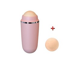 2 in 1 페이스 오일 흡수 롤러 화산석 잡티 제거제 T-존 제거 롤링 스틱 볼 샤이니 변경, pink 3