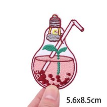 빈티지 의류 와펜 야외 패치 캠프용 자수 열접착 스트라이프 바느질 가방 견장 자수패치, PE7557CT, 1개