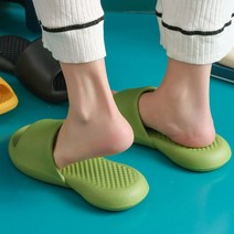 푹시니 층간소음 실내화 거실화 푹신한 슬리퍼 사무실, 블랙270