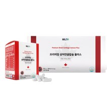 상어 연골 칼슘 영양제 치아 골다공증 성장기 뼈 건강 캐나다 수입 360mg 3개월, 2box(6통6개월분)