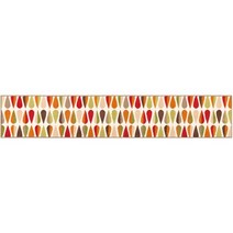 일본직발송 4. 센코(Senko) 센코 드롭스 키친 매트 오렌지 약 45×240cm 65569 B084HTF3ZN