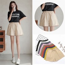 셀러허브 여성패션 [오노마] ONM 여자 여름팬츠 린넨 숏팬츠 반바지 허리밴딩 데일리룩