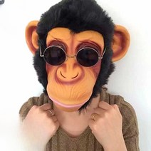 동물 마스크 얼굴 물고기 호랑이 말 머리 고릴라 가면, 불쌍한 당나귀 모자