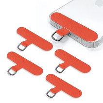 네츄럴파크 스마트폰 코튼 태그홀더 5P 손목 스트랩 걸이 줄 행온택, 5. 코튼 태그홀더-오렌지 5P, 5개