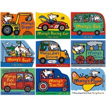 메이지 탈것 모양 그림책 보드북 원서 9종 세트 Maisy Shaped Transport Board Book : Bus Boat Racing Car D..., Walker Books