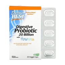 닥터스베스트 Howaru 프로바이오틱 200억 CFU 30식물성캡슐 이산화규소 라우르산 비피더스균 bifidobacteria Lactobacilli 히프로멜로오스 락토바실, 20정
