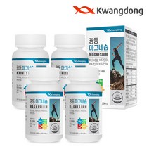 [광동] 마그네슘 90정 4박스(12개월분)+쇼핑백 증정/ 비타민B 4중복합기능성, 1세트