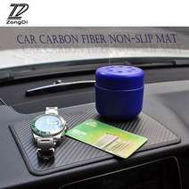 탄소매트Zd 1x 자동차 pvc 미끄럼 방지 매트 탄소 섬유 마즈다 3 6 cx-5 기아 리오 시드 sportage 지프 배, 01 Non-slip mat