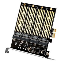 확장 전송 어댑터 카드 PCI Express PCIE X1 4베이 M2