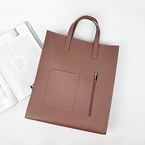 Mio 스퀘어 포켓센스 숄더 토트백 4컬러