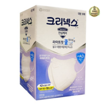 크리넥스 KF-AD 시원한 비말 차단 라이트핏 쿨 귀가편한 마스크 대형 30입, 대형/30매입, 8세트