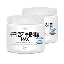 건강앤 구아검가수분해물MAX 구아콩 식이섬유 유산균 200g, 2통