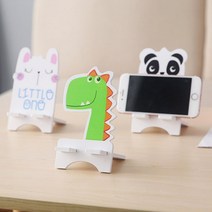 WOOJOO 캐릭터 원목 핸드폰 스탠드 태블릿 거치대 팬더, 단품, 단품
