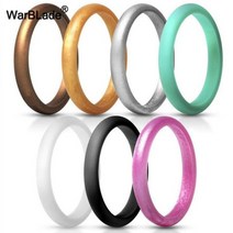 세라믹반지 실반지세트 남자 2018 2.7mm 저자 극성 Crossfit 유연한 스포츠 실리콘 손가락 반지 식품 등급 FDA 여성 결혼