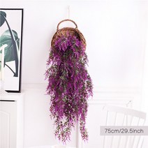 인조잔디 시공 테라스인조잔디 인조잔디매트인공 식물 포도 나무 버드 잎 천장 벽 교수형 페르시아 잔디 몰, [16] E rose red
