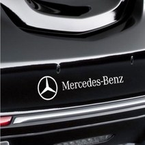벤츠 BENZ 로고 스티커 동호회 모임 깔끔한 튜닝, 그레이