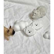 비숑 강아지 석고방향제 비숑차량용방향제, 화이트머스크, 1개