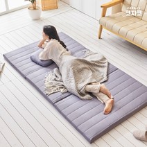 코자코 천연 라텍스 3단 접이식 7.5cm SS 토퍼 매트리스 / 밀도 85kg