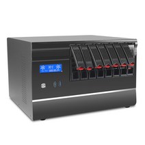 나스서버 NAS 섀시 8 하드 디스크 위치 호환 MATX 마더보드 온도 제어 음소거 네트워크 서버 케이스, 1.3.5 inch, 1.3.5 inch