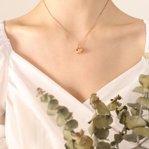 Lucky loca 써지컬목걸이 작은 돼지 꽃 기하학 목걸이
