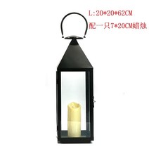 블랙 스탠드 유럽식 철제유리 방풍 캔들 홀터 정원 야외-178461, 옵션13