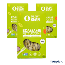 [유픽] The Only Bean 디온리빈 고단백 콩 파스타 에다마메 페투치네 (풋콩 100%), 3개 (227g x 3)